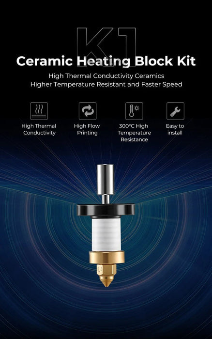 Creality 3D Printer & Accessories K1/K1 Max Ceramic Heating Block Kit