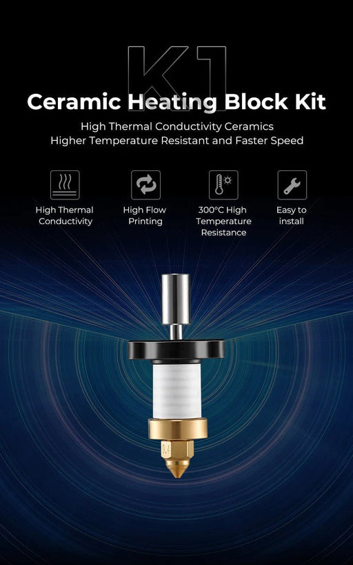 Creality 3D Printer & Accessories K1/K1 Max Ceramic Heating Block Kit