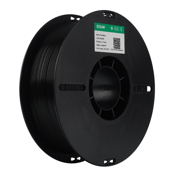 ESUN Filament Black ESUN Basic PLA Speed 3D Print Filament 1.75mm 1kg