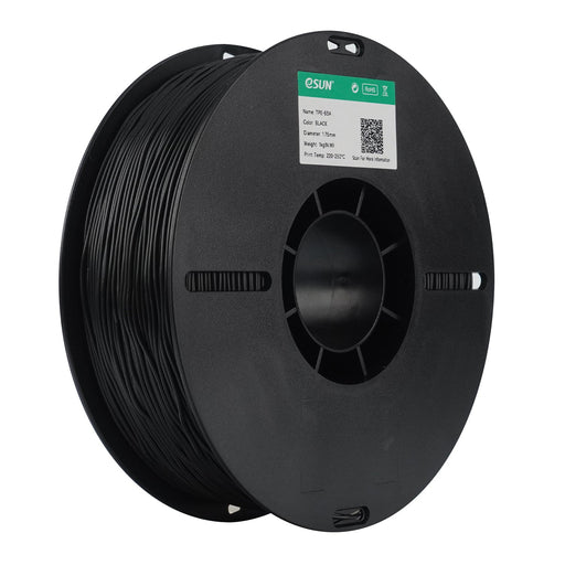 ESUN Filament Black eSUN eLASTIC Flexible TPE 83A 3D Print Filament 1.75mm 1kg