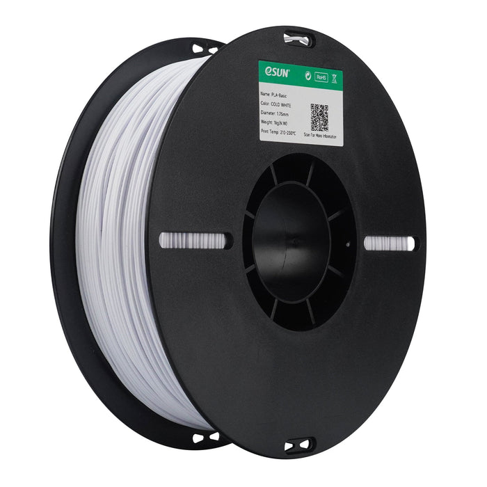 ESUN Filament Cold White ESUN Basic PLA Speed 3D Print Filament 1.75mm 1kg