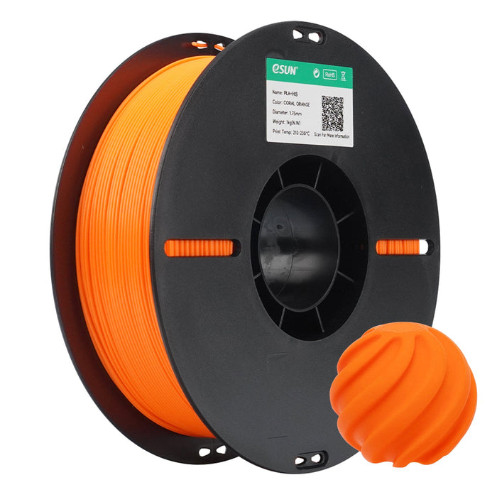 ESUN Filament Coral Orange (NEW) eSUN PLA+ HS High Speed 3D Print Filament 1.75mm 1kg