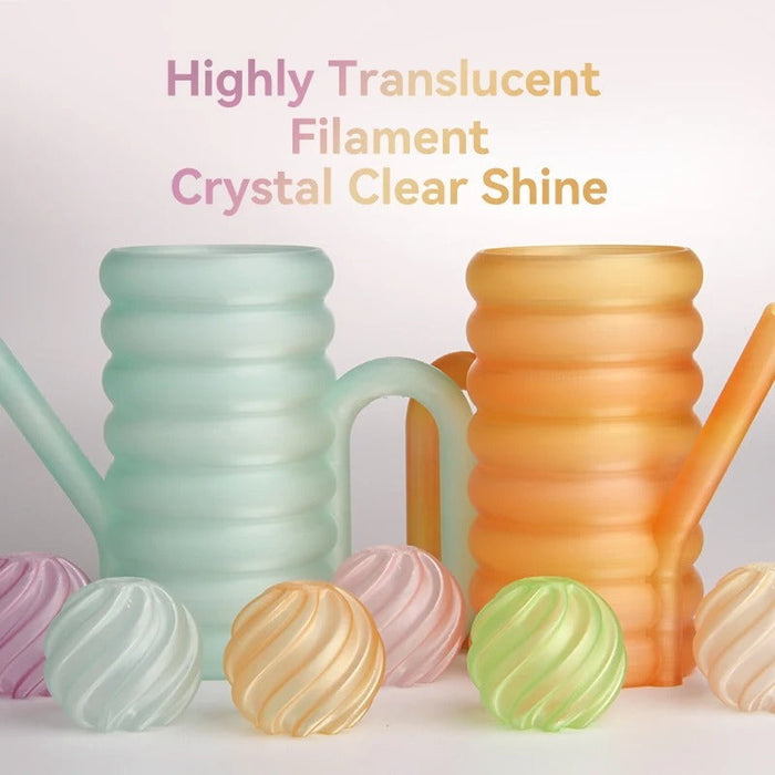 ESUN Filament eSun PLA-Clear Rainbow 3D Print Filament 1.75mm 1kg