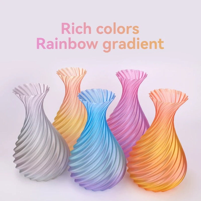 ESUN Filament eSun PLA-Clear Rainbow 3D Print Filament 1.75mm 1kg