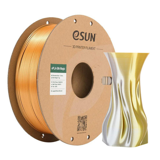 ESUN Filament Gold/Silver eSun eSilk-Magic Dual Colour 3D Print Filament 1.75mm 1kg