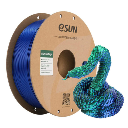 ESUN Filament Green/Blue eSun eSilk-Magic Dual Colour 3D Print Filament 1.75mm 1kg