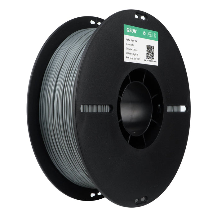 ESUN Filament Grey eSun PEBA 90A Flexible 3D Print Filament 800g 1.75mm