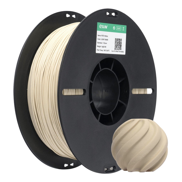 ESUN Filament Light Khaki eSun PETG Matte 3D Print Filament 1.75mm 1kg