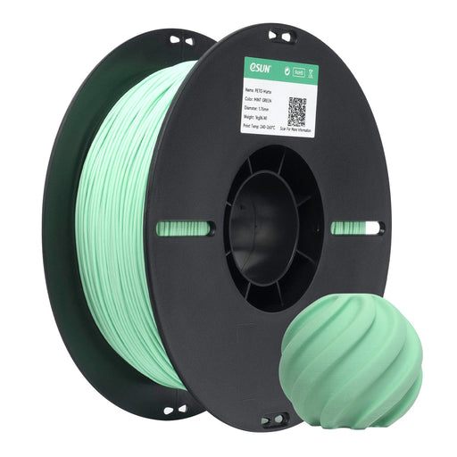 ESUN Filament Mint Green eSun PETG Matte 3D Print Filament 1.75mm 1kg