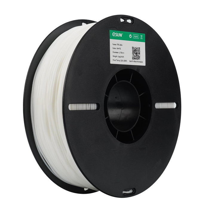 ESUN Filament Natural eSUN eLASTIC Flexible TPE 83A 3D Print Filament 1.75mm 1kg