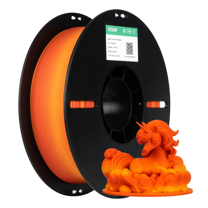 ESUN Filament Rainbow - Sunrise [New] eSun Matte PLA 3D Print Filament 1.75mm 1kg