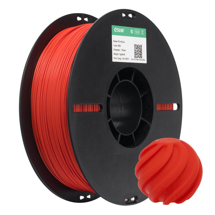 ESUN Filament Red eSUN PLA Basic 3D Print Filament 1.75mm 1kg
