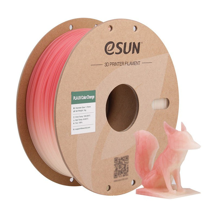 ESUN Filament Red eSun PLA UV Colour Change 3D Print Filament 1.75mm 1kg