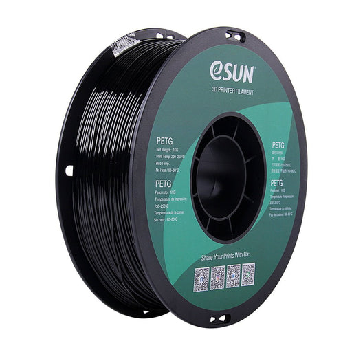 ESUN Filament Solid Black eSUN PETG 3D Filament 1.75mm 1kg
