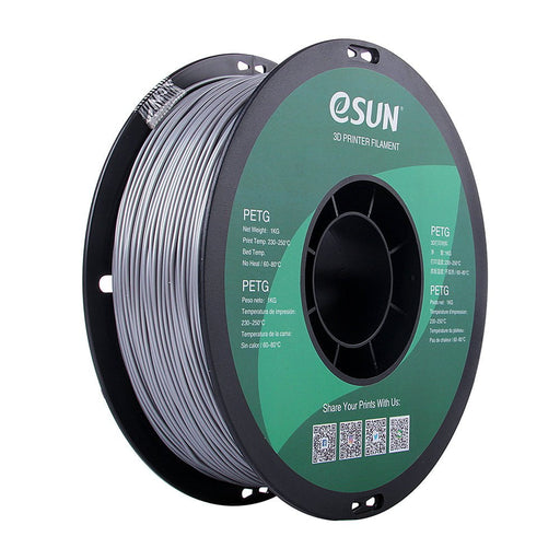 ESUN Filament Solid Silver eSUN PETG 3D Filament 1.75mm 1kg