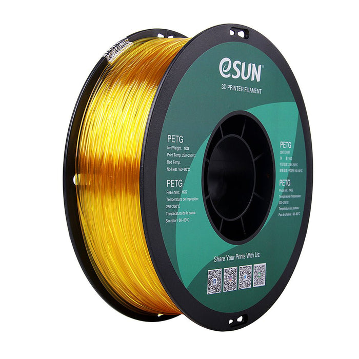 ESUN Filament Yellow (Transparent) eSUN PETG 3D Filament 1.75mm 1kg