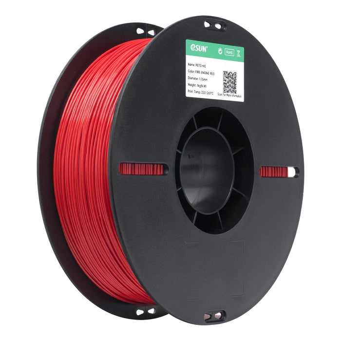 ESUN Solid Fire Engine Red eSun PETG+HS High Speed 3D Print Filament 1.75mm 1kg