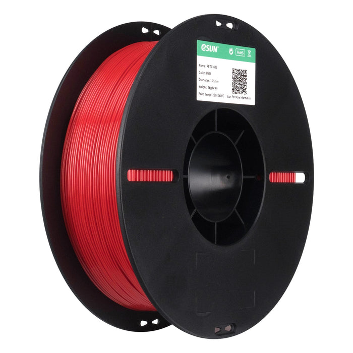 ESUN Solid Red eSun PETG+HS High Speed 3D Print Filament 1.75mm 1kg