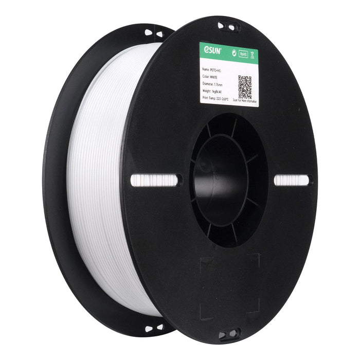ESUN Solid White eSun PETG+HS High Speed 3D Print Filament 1.75mm 1kg