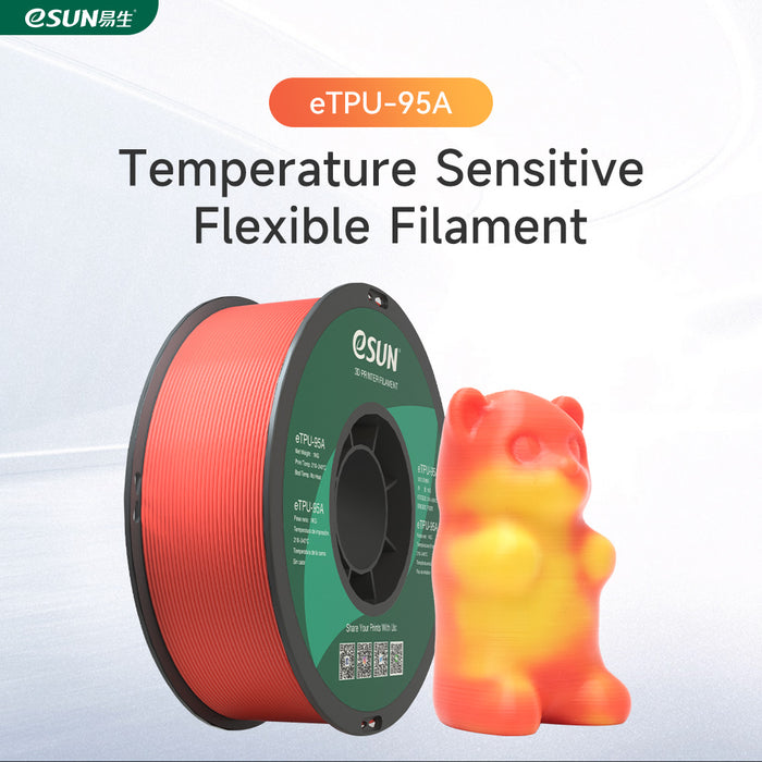 ESUN Filament Colour Changing by Temperature eSun TPU 95A Flexible 3D Print Filament 1.75mm 1kg