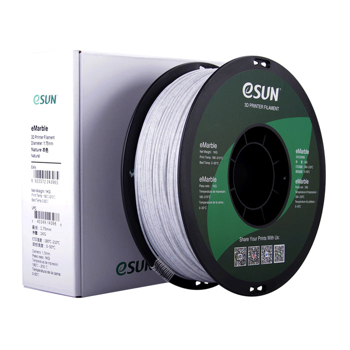 ESUN Filament eSun Marble PLA 3D Print Filament 1.75mm 1kg