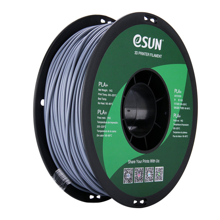ESUN Filament Grey eSUN PLA+ 3D Filament 2.85mm 1kg