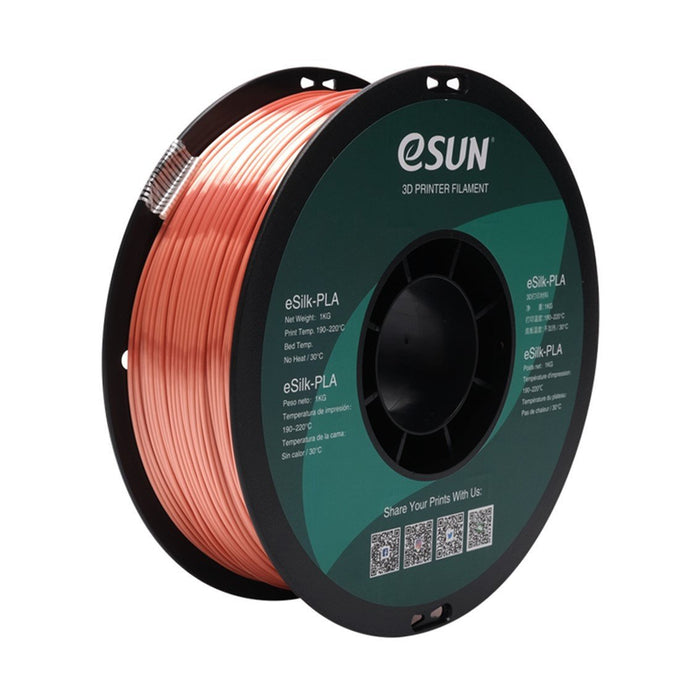 ESUN Filament Rose Gold eSun Silk PLA 3D Print Filament 1.75mm 1kg