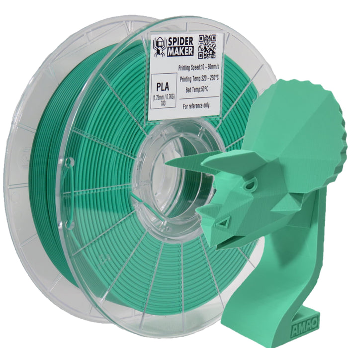 Spidermaker Filament Emerald Green Spidermaker Matte Finish PLA 3D Print Filament 1.75mm 700g