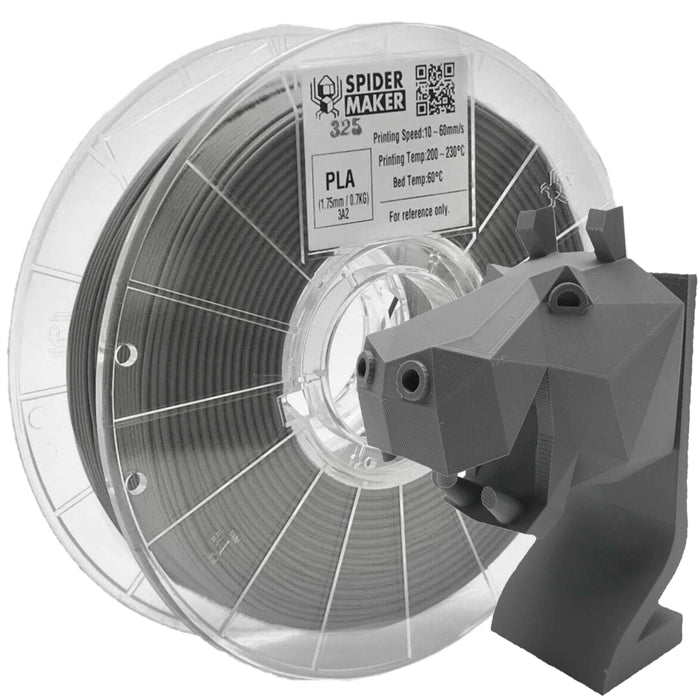 Spidermaker Filament Iron Gray Spidermaker Matte Finish PLA 3D Print Filament 1.75mm 700g